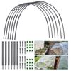 גינון חממה מתקפל סט מוט סיבי הגנה תושבת קשת רשת רשת חרקים סט מיטה מוגבהת שתיל צמח גידול תמיכה
