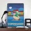 Copenhagen Denmark Travel Printed Poster Customized Wall Art Retro Vintage Metal Tin Signs for Home Decor Coffee Bar Accessories