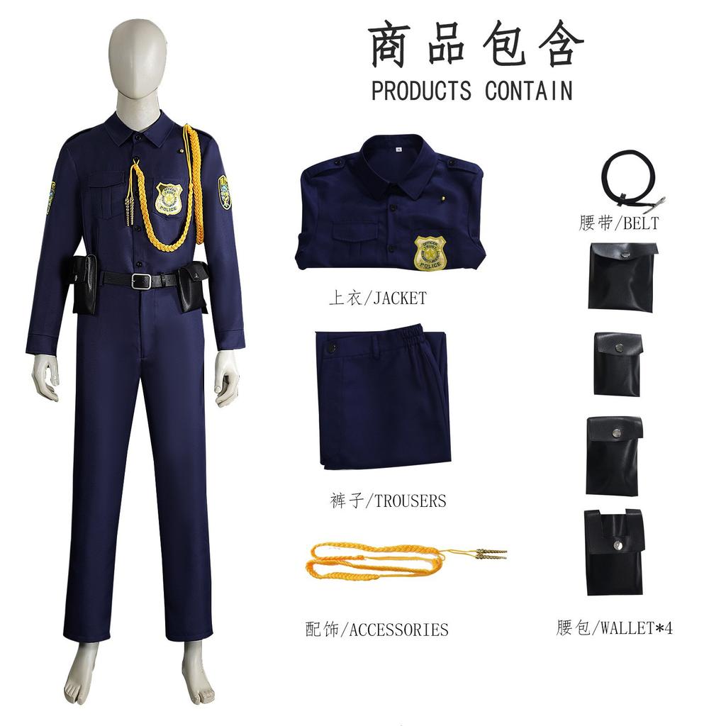 Zootopia 2 Nick Wilde Full Series Cosplay Costume, Halloween Anime Stage Outfit