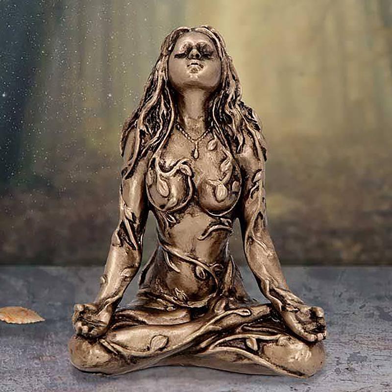 Mother Earth Statue Fairy Decorative Buddha Statue Decorative Figurines Goddess Healing Chakra Meditation Home Decor