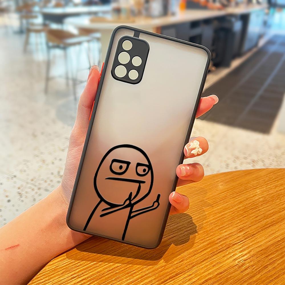 

Милый средний палец Смешной мужчина Чехол Галактика A53 5G для Samsung A52 A52s A13 A14 A21S A23 A32 A33 A51 A71 A73 Чехол для телефона Матовый чехол Samsung A73 5G