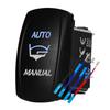 12V 24V Boat Trim Tabs Switch (ON)-OFF-(ON) Momentary Rocker Switch Waterproof Blue Light ON-OFF Toggle Switch With Harness Switches4