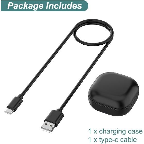 Charging Case for Galaxy Buds FE SM-R400, Replacement Charger Case Cradle Dock for Samsung Galaxy Buds Fan Edition (Black)