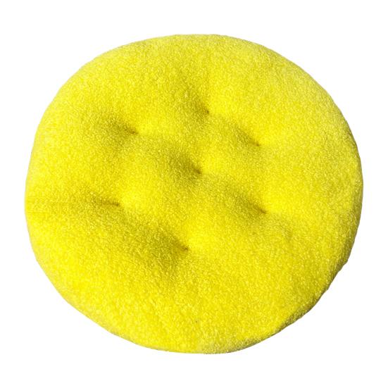 Seat Cushion Round Futon Design Furry Short Plush Surface Extra Thick Chair Floor Cushion Anti-Slip Design Solid Color Chair Cushion