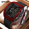 SANDA New 6286 Men's Electronic Watch Wine Barrel Shaped Multifunctional Waterproof LED Men's Electronic Watch