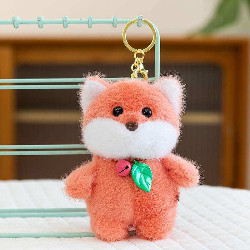 Cute sloth pendant forest animal cartoon plush toy car key chain school bag pendant