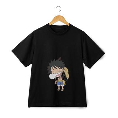One Piece Chibi Strohhut Luffy T-Shirt - Coolstes Anime-Grafik Streetwear T-Shirt