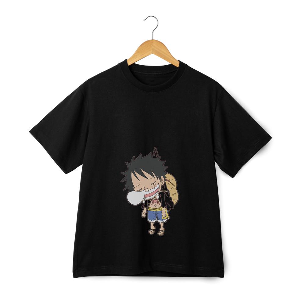 

One Piece Chibi Straw Hat Luffy T-shirt - Coolest Anime Graphic Streetwear Tee 4XL
