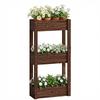 3 Tier Wooden Raised Planter Raised Garden Bed On Legs With Drainage Holes And Bed Liner Elevated Garden Planter