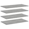 Wall Shelves 4 pcs Grey Sonoma 80 x 40 x 1.5 cm Particleboard