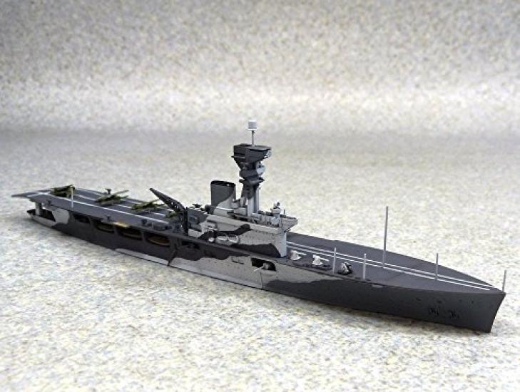 Aoshima Bunka Kyozai Waterline Series Royal Navy Aircraft Carrier HMS Hermes Indian Ocean Battle of Ceylon Plastic Model 1/700
