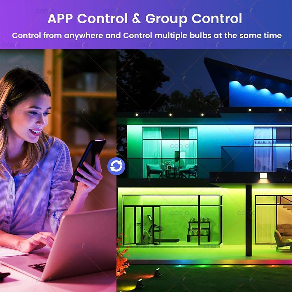 Tuya Wifi E14 Candle Lamp App Control Smart Lamp Bluetooth RGB+CW LED Light Dimmable — фото 5