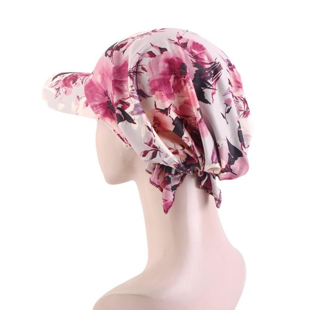Paisley Print Hijab Caps Adjustable Amoeba Turban Headscarf Hat New Baseball Cap  Outdoor Sunshade