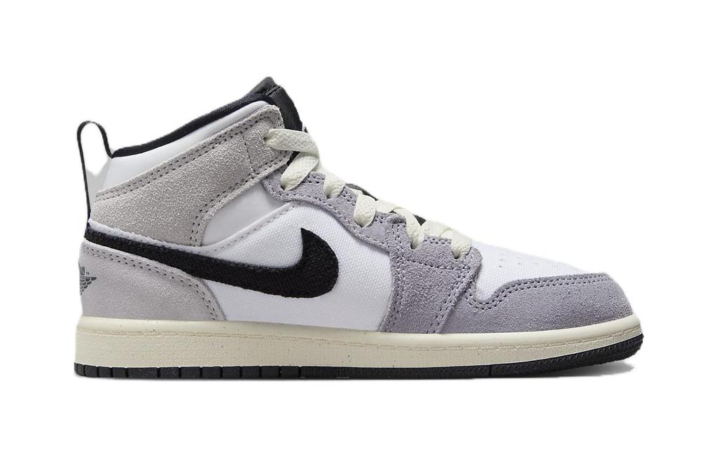 Jordan 1 Mid SE Craft White Cement Grey Black PS FD9090-002