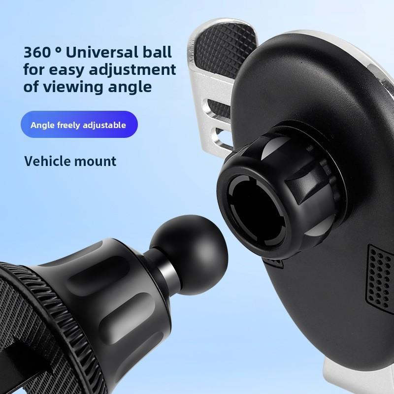 Vehicle Air Vent Phone Holder With Metal Hook And Extendable Arm For Car Navigation
