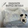 Four-piece Cotton Bed Sheet and Pillowcase Set with Lace Trim