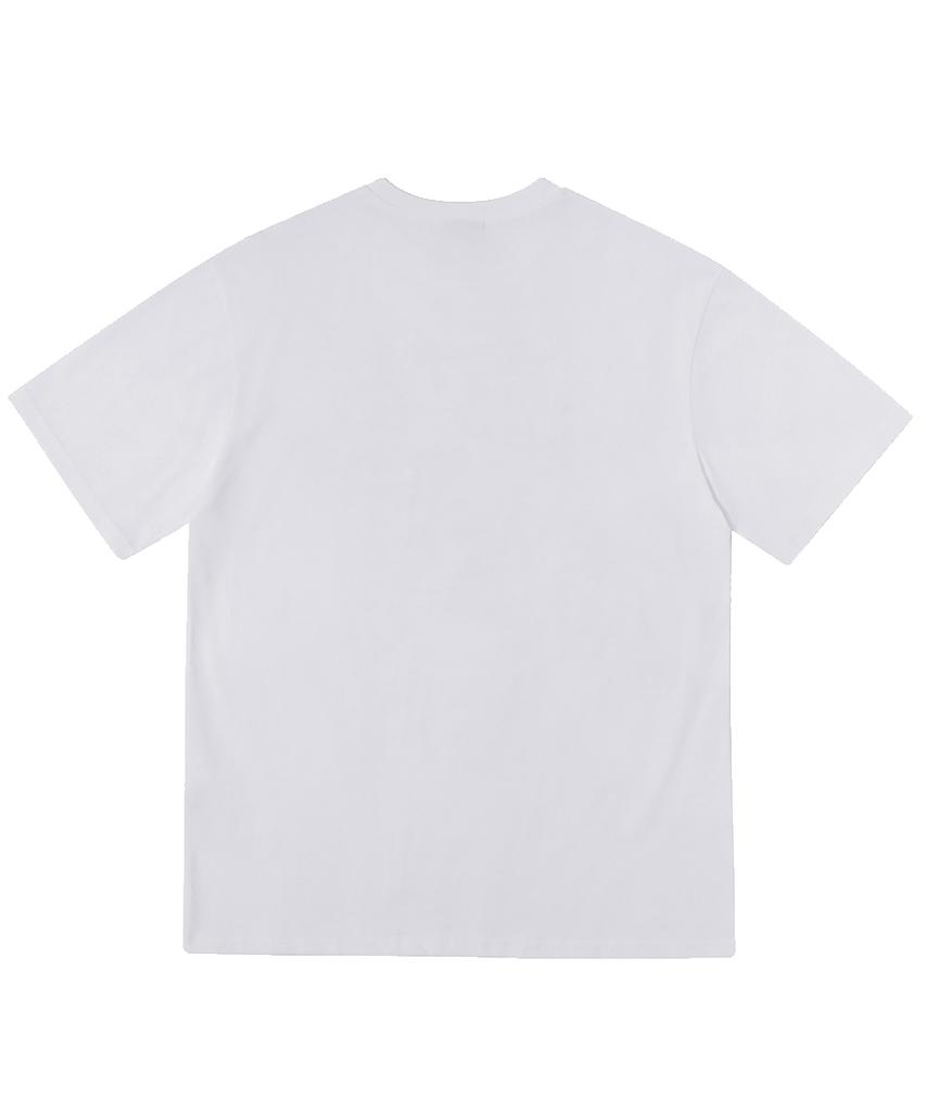 MATCHGLOBE Real Peach Oversized Tee (White)