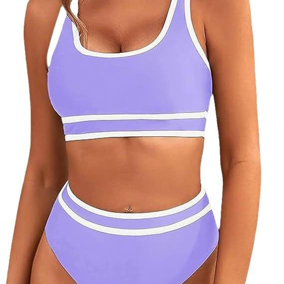 2025 Euro-American Chic Backless Solid Color Sexy Bikini