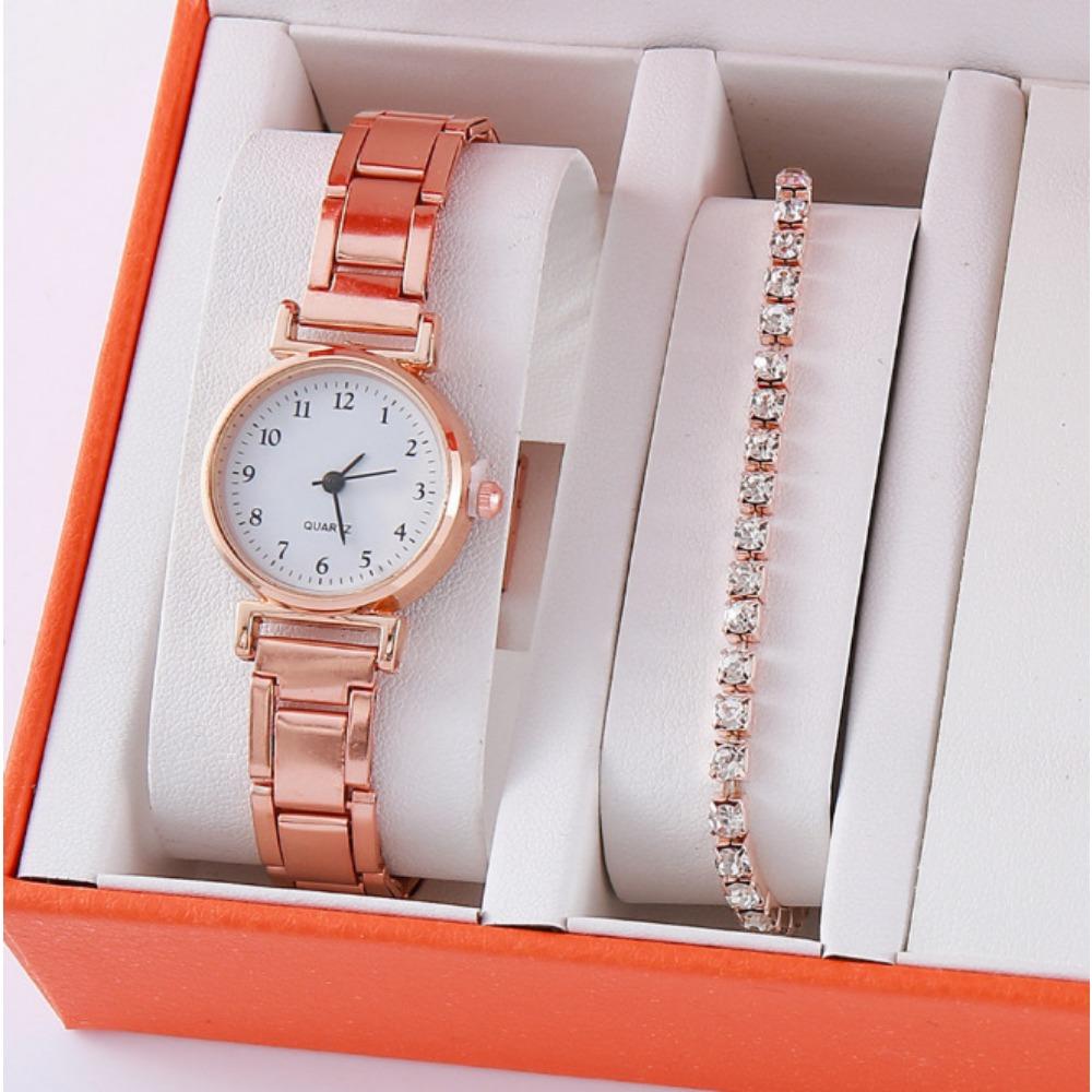 Quartz Watch Gypsy Ladies Full Diamond Steel Belt Quartz Watch, Sparkling Roman Numeral Watch