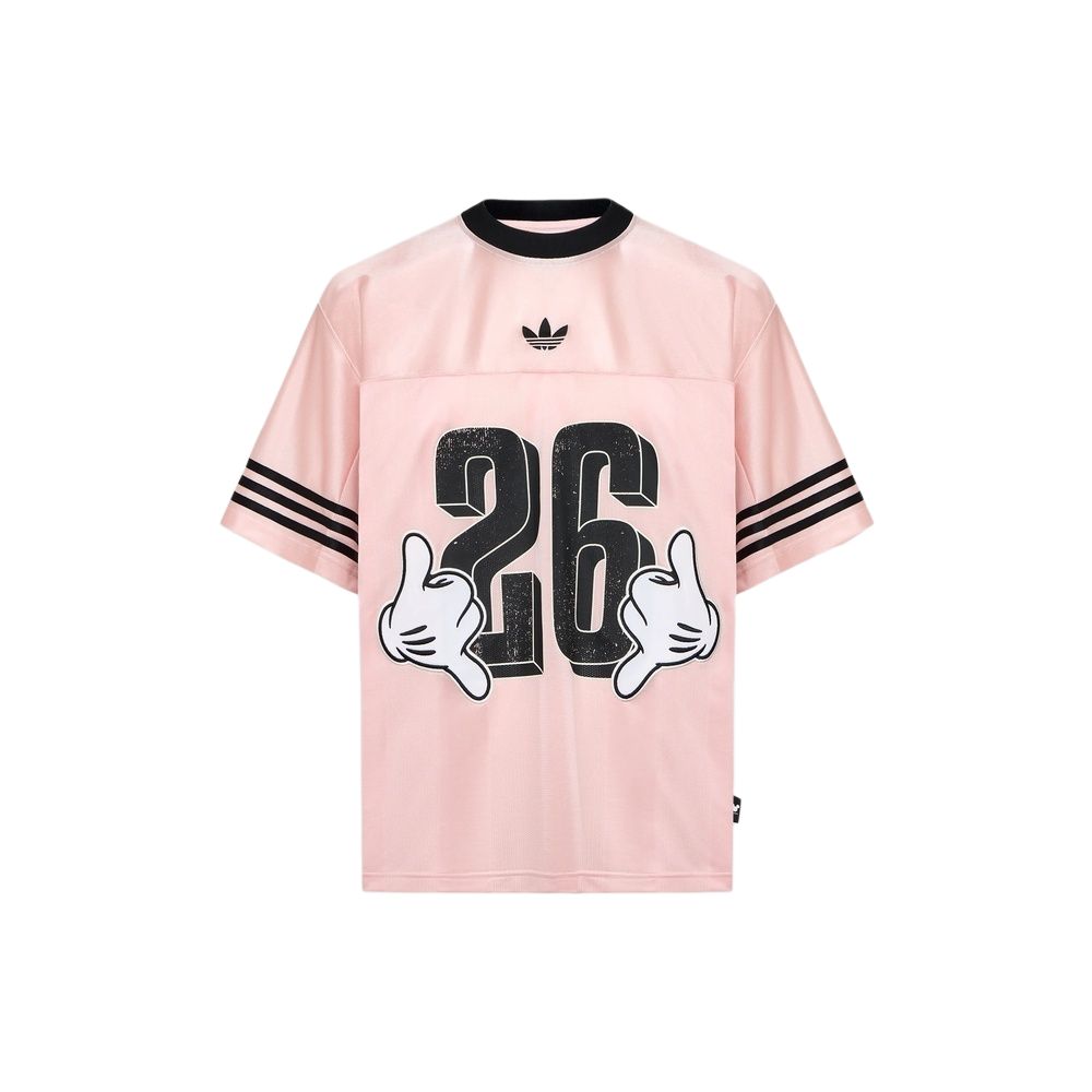 Adidas Originals X Disney Mickey Mouse Sports Casual Crew Neck Short Sleeve T-Shirt Unisex T-Shirts KU3105 2XL