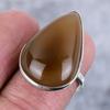 Natural Carnelian Gemstone Handmade 925 Sterling Silver Jewelry Ring Size 7 ETC-10554