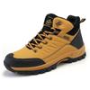 Men's High-Top Warm Cotton Snow Boots for Autumn and Winter Outdoor Hiking - Casual Style.