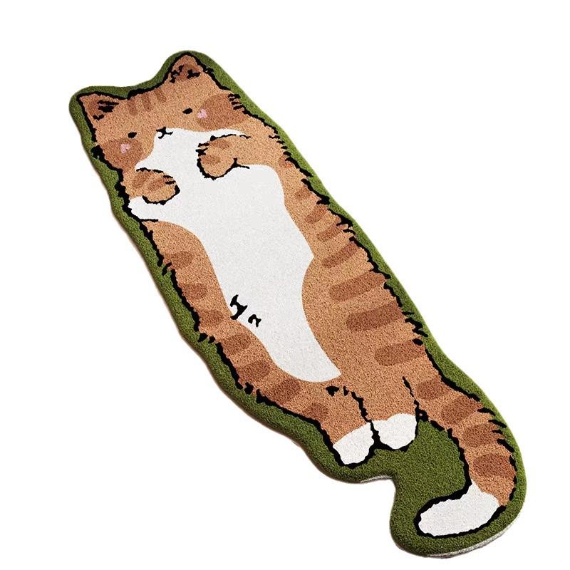 Schattige kattenknuffeldeken: Speciaal gevormd, ideaal voor slaapkamer, bank, erker of bedkussen