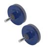 2Pcs Lawn Mower Blade Sharpener Stainless Steel ABS Drill Blade Accessories for Garden Courtyard