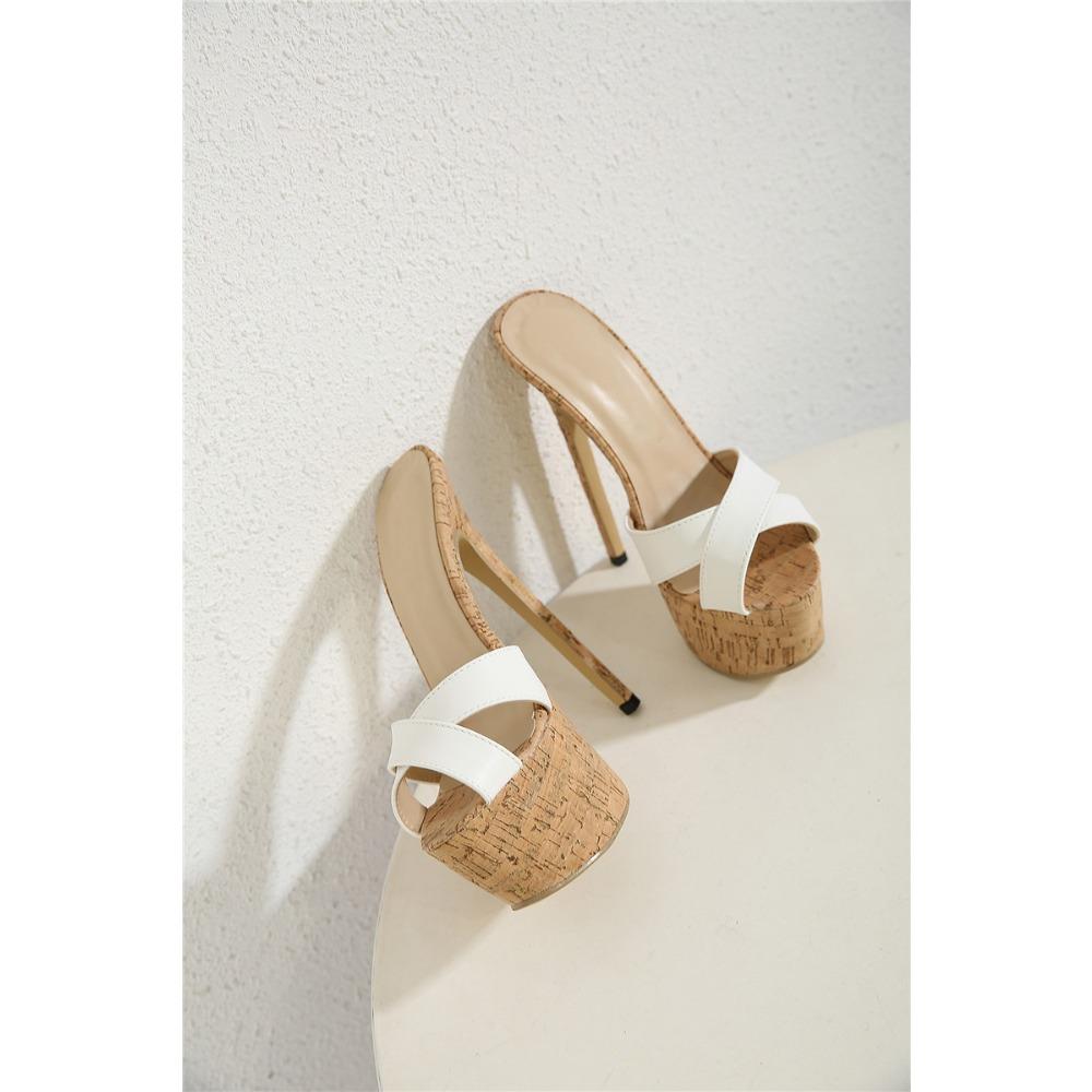 Eilyken Sexy High HeelsWomen Party Shoes Fashion Mules Sandals Size 35-45