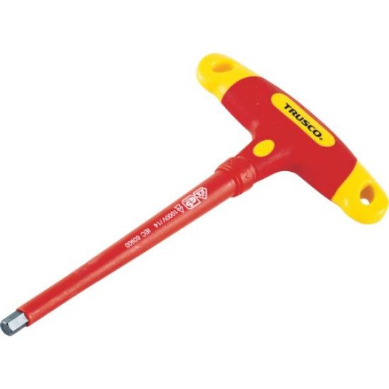 

TRUSCO Insulated hex wrench T-type 6.0mm TZTR-60