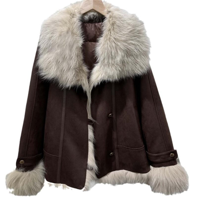 Rio sunset winter new fox fur coat women's goose down liner pie overcome