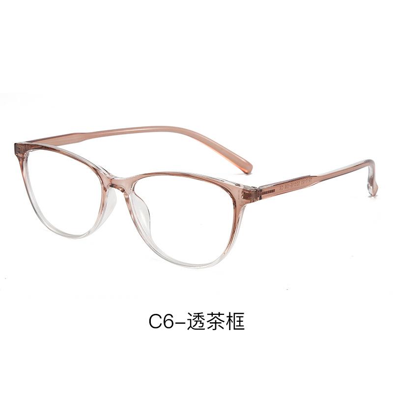 Popular no-degree glasses tr frame ultra-light glasses frame student flat mirror can be equipped with degree anti-blue light