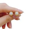 Light Luxury Retro Woven Pearl Stud Earrings Exquisite Design Sense Winding Niche Versatile Daily Commuter Earrings