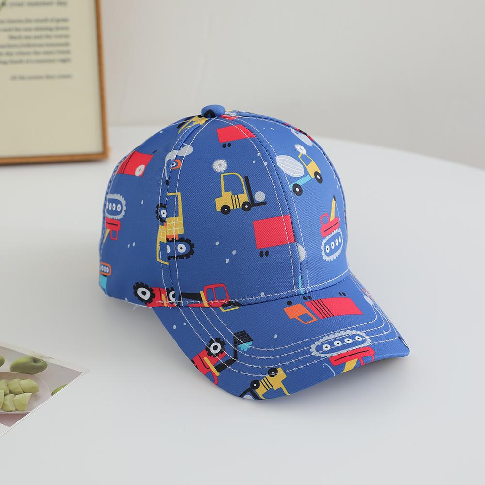 Children's hats men and women dinosaur excavator pirate racing cap spring and autumn sun visor baseball cap