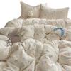 Floral Soft Cloud-Feel Double-Layer Gauze Bedding Set: Machine Washable, Small Student Dormitory Size, 3-Piece