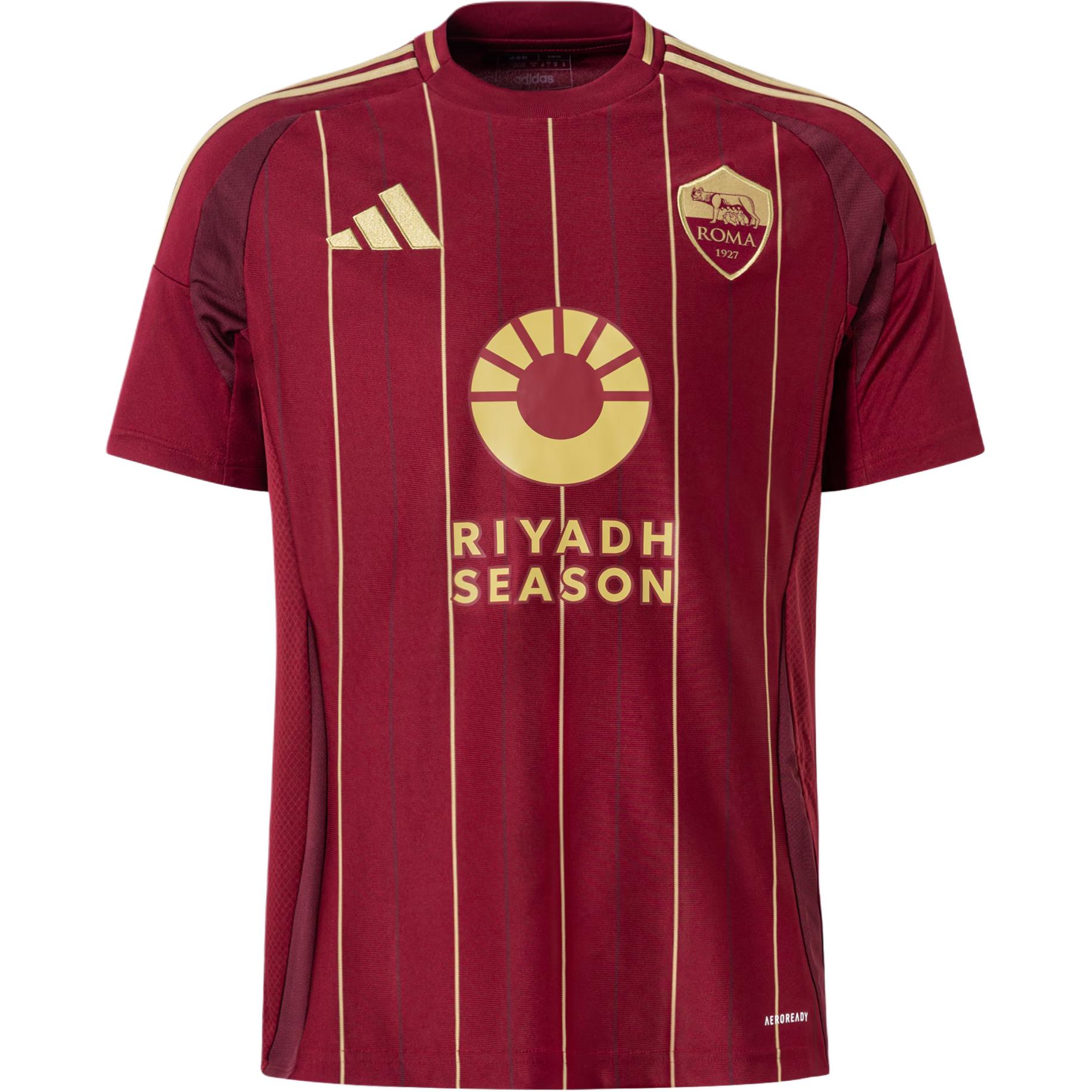 

adidas AS Roma 24/25 Home Jersey Burgundy Unisex Football Shirt IT6058 L