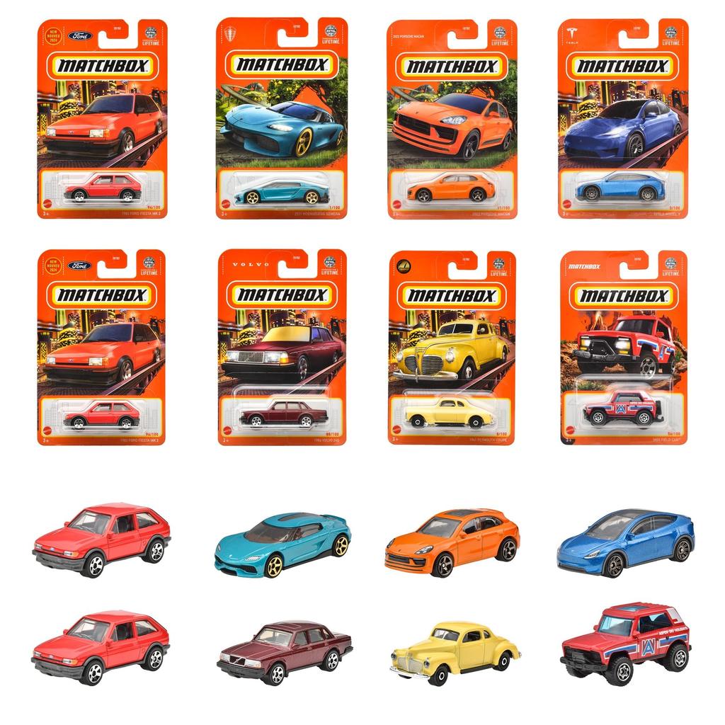 Matchbox Basic Car M Sortiment Vehicul Jucării Mini Cars 24 Mașini Cutie Reducere 3 ani în sus Multi 98BM-30782