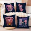 Cartoon G-GloomyS Bear Cushion Cover Soft Plush Fabric Double-Sided Printed Sofa Cushion Cover for All Seasons Home Decor Gift