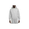 Nike Solo Swoosh Men's Fleece Pullover Hoodie Dark Grey Heather DX1355-063