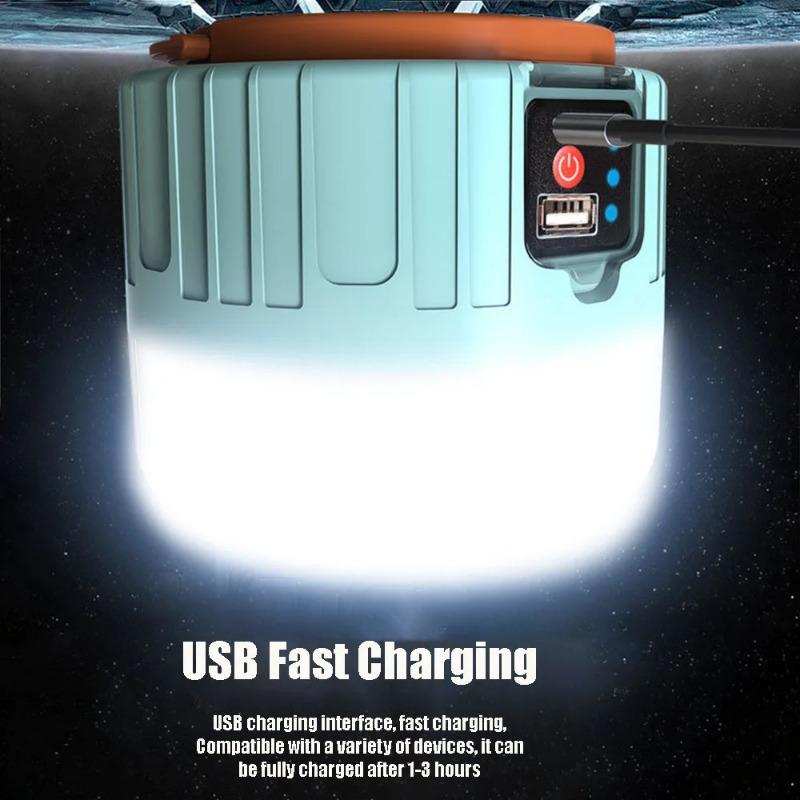 2PCS přenosná vysoce výkonná LED svítilna Campingové vybavení Solární nabíjecí lucerna USB žárovka Camping Stan Lampa Osvětlení Vodotěsné