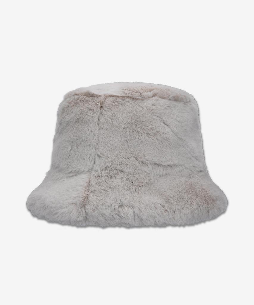 STAND STUDIO Vera Faux Fur Bucket Hat - Ecru / 61507907090700