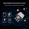 CO and Gas LCD Gas Detector, Home Natural Gas/Methane/Propane/CO Alarm, Leak Sensor Detector with Voice Promp and LED Display