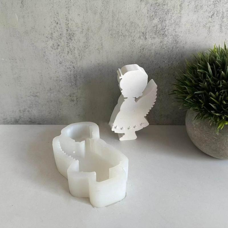 2Pcs Couple Dwarfs Candle Molds for Crafting Candle, Little Girl and Boy Resin Molds Epoxy Resin Casting Molds
