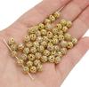Crystal Rhinestone Metal Space Beads Loose Spacer Beads for Earring Bracelet NecklaceKeychain DIY Jewelry Findings Making Accessories