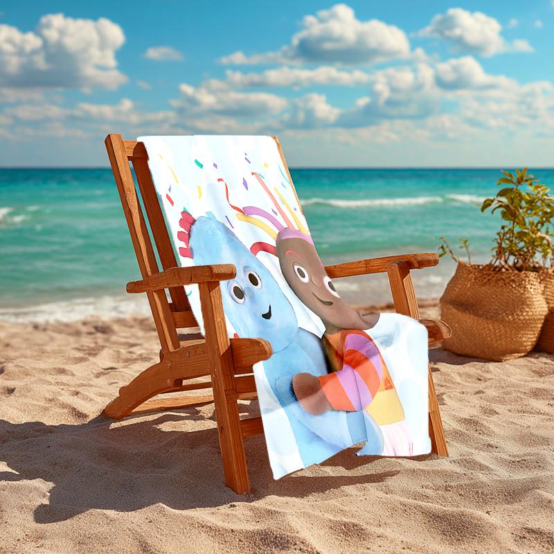 1pc In the Night Garden2 Beach Towel, Comfortable and Thick, and Swimming/Bath/Picnic/Camping Towel, Suitable for Seaside Beaches
