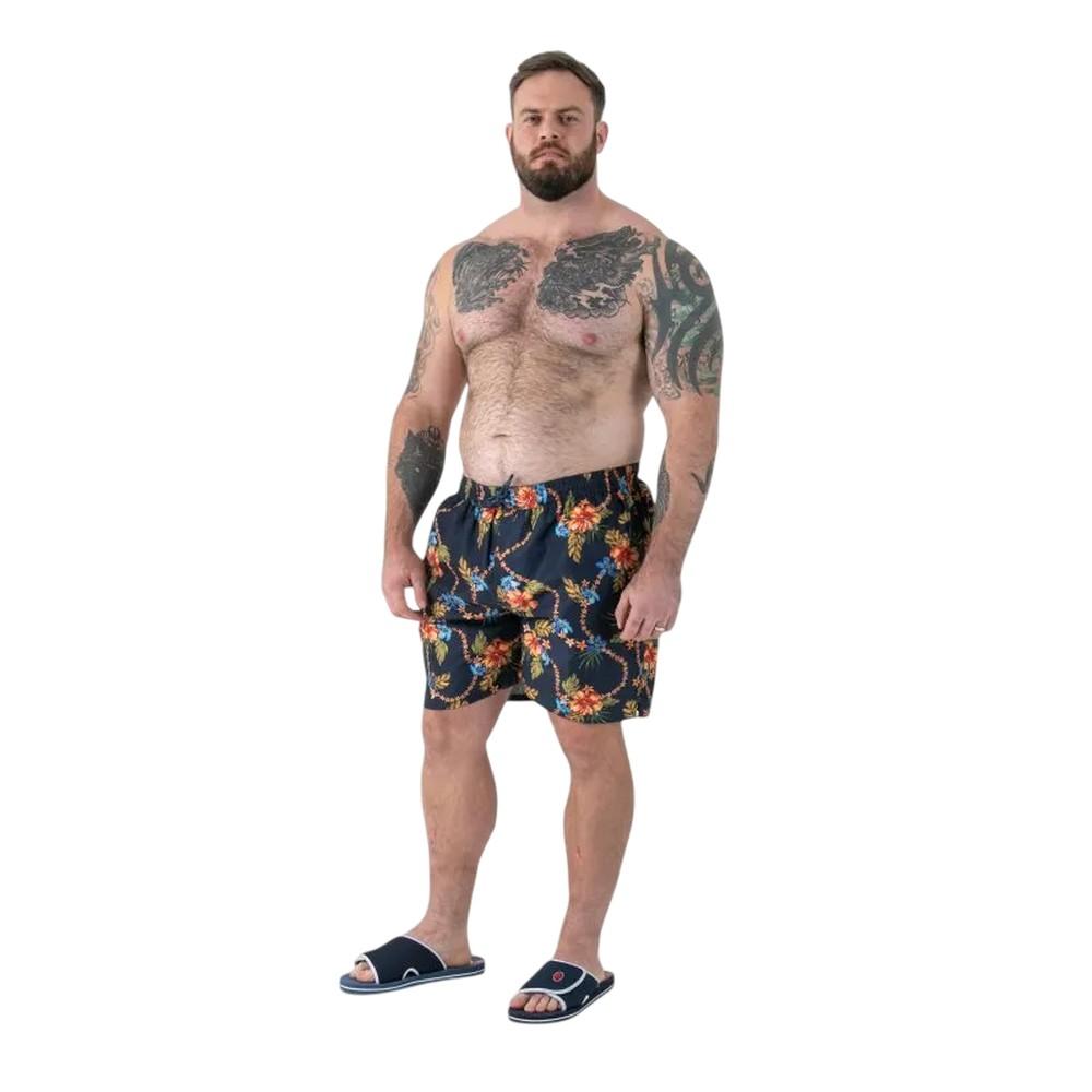 Duke Mens Dawson D555 Hawaiian Kingsize Swim Shorts