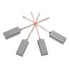 10pcs Carbon Brushes Wire Electric Motor Brush Replacement 4.5 X 6.5 X 20mm Leads Generator Carbon Brush Generic Hand Tools
