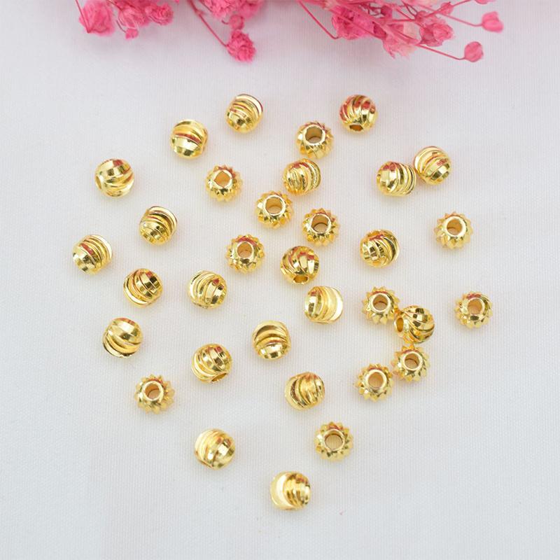100Pcs  Gold Plated Ball Crimp End Beads,Crimps Beads,2Mm 2.5Mm 3Mm Stopper Spacer Beads For Diy Jewelry Making Supplies