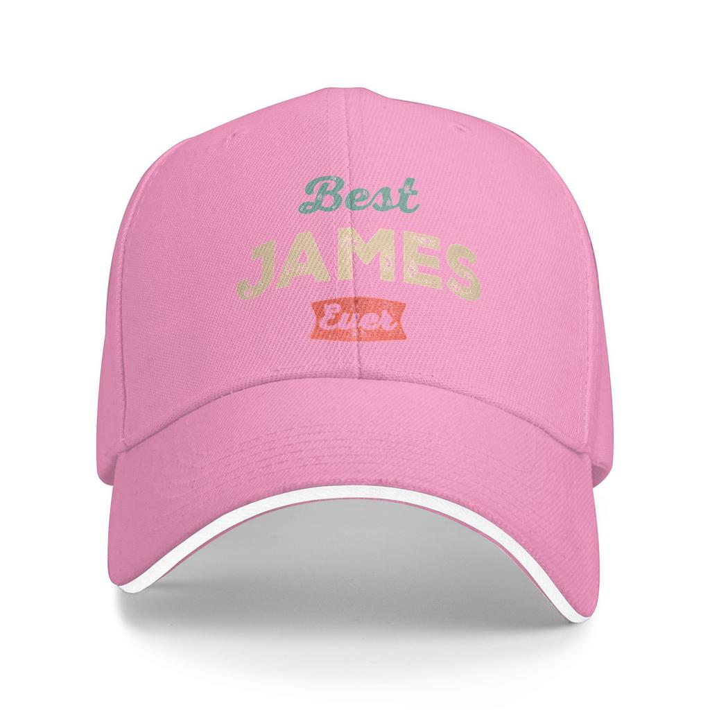 Best James Ever Funny Baseball Cap  Running Hippie Sun-Proof Trucker Hat Men Adult Casual Custom DIY Snapback Cap