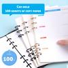   Rings Reusable 3 Hole Electroplated Metal   Hand Account Paper Loose Leaf Binding Rings